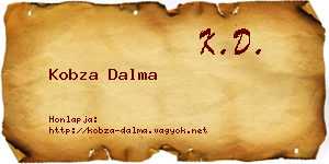 Kobza Dalma névjegykártya